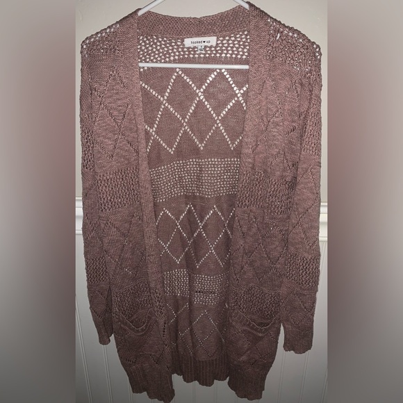 Hooked Up Open-Front Long Cardigan - Picture 6 of 9